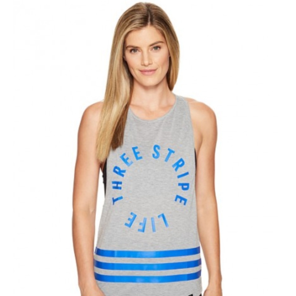 Addias Three Strip Life Tank